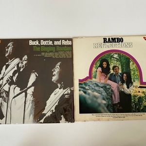 Singing Rambos Buck Dottie and Reba / Reflections LP Vinyl Records VG Lot of 2
